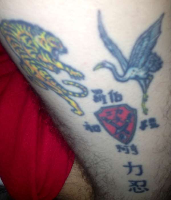 South Chinese KungFu Tiger Crane Style tattoo