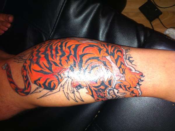 Tiger-colour update tattoo