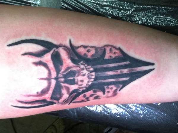 Tribal Skull tattoo