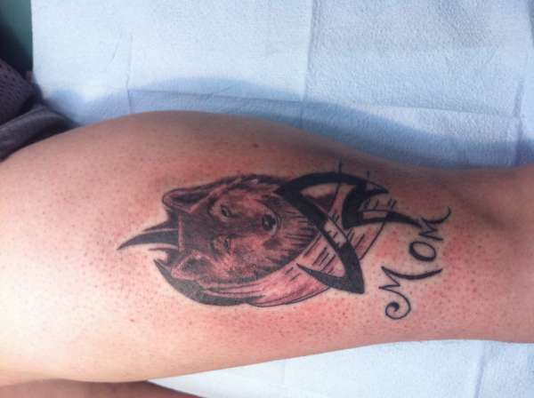 Tribal Wolf tattoo