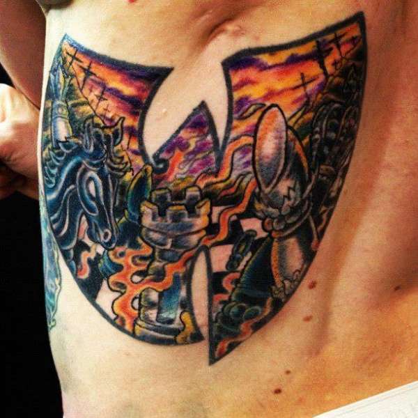 Wu Tang Chess Battle tattoo