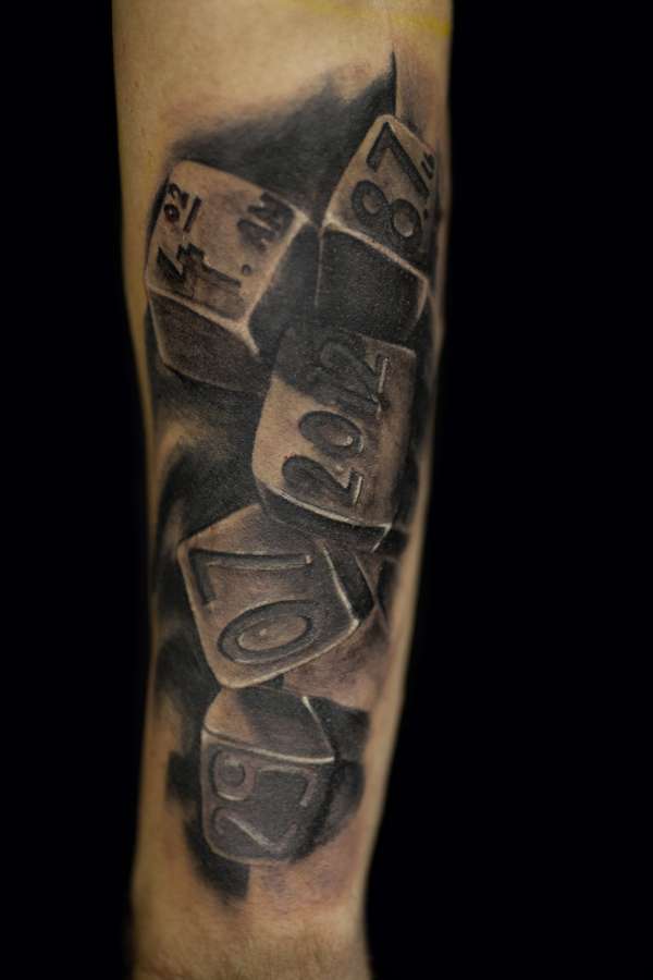 blocks with the time of birth tattoo