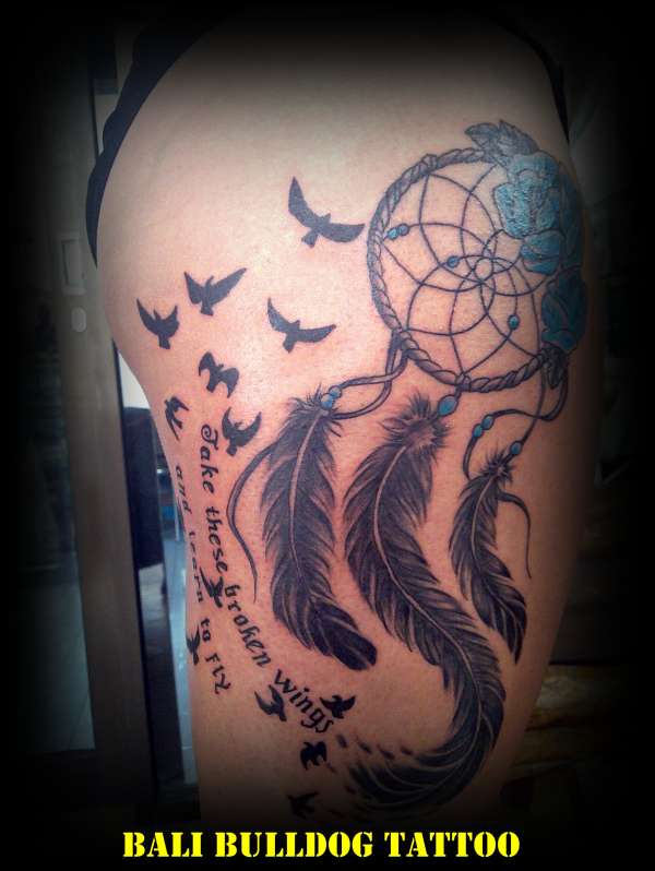 feathers n birds. tattoo