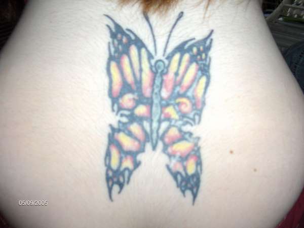 butterfly close up tattoo