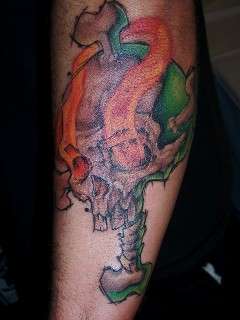 skull by kelly gormley tattoo