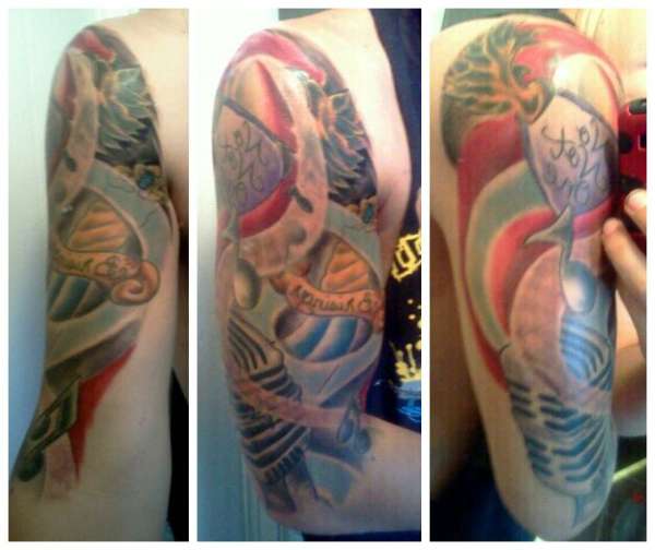 music half sleeve! tattoo
