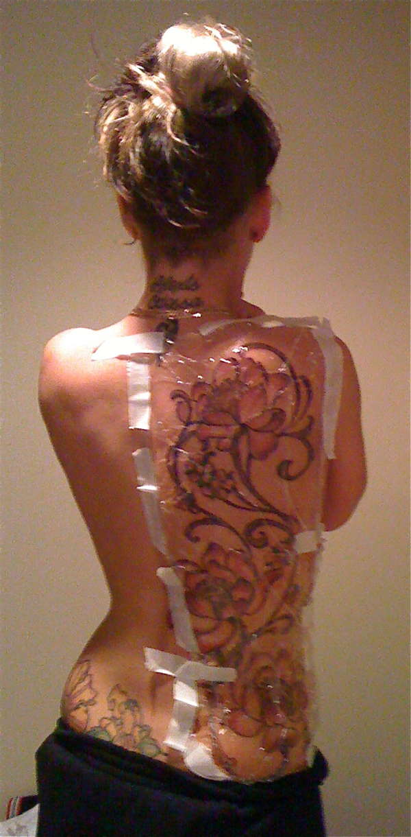 1/2 back piece tattoo