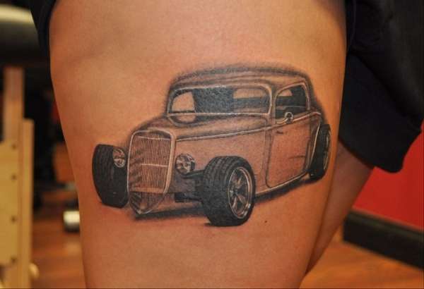Hot rod tattoo