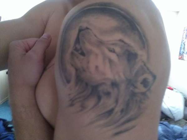 Husky Howling tattoo