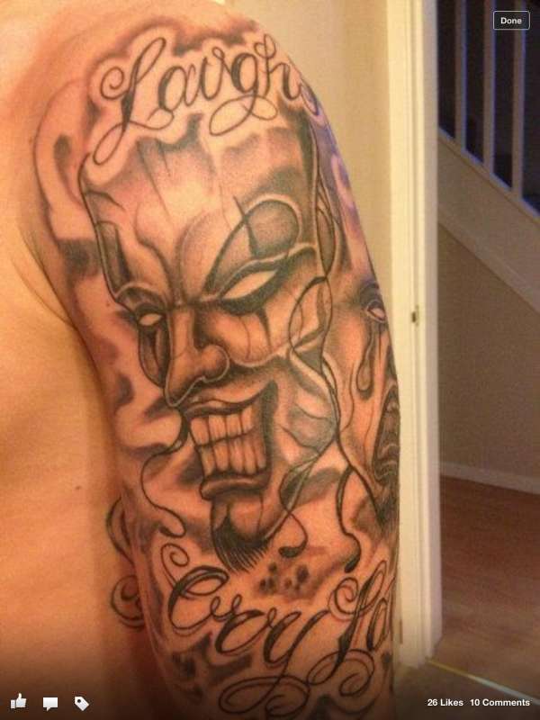 evil laugh now cry later tattoo
