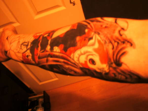 One of the koi in my oriental sleeve tattoo