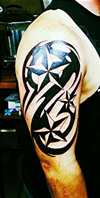 Star tribal tattoo