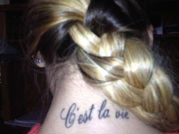 Thats Life tattoo