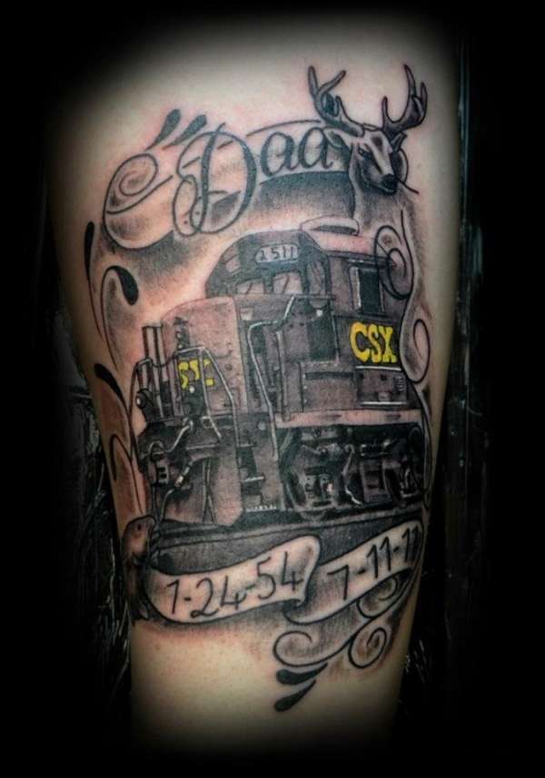 Train tattoo