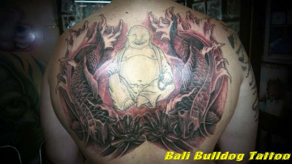 happy Budha n kois tattoo