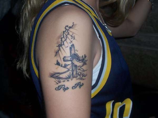 "Pop Pop" tattoo
