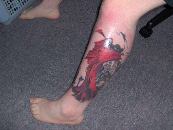 Spawn - half done tattoo