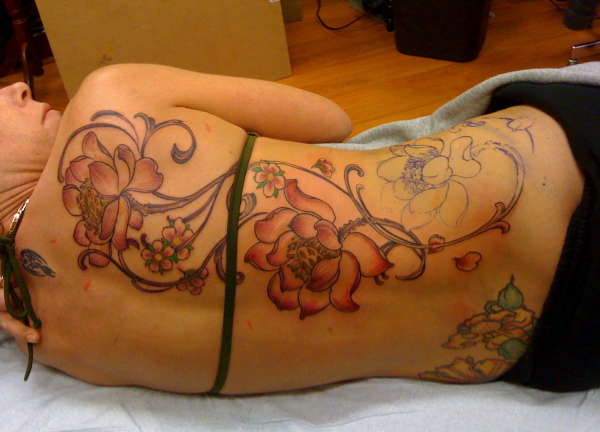 mid way through lotus tattoo