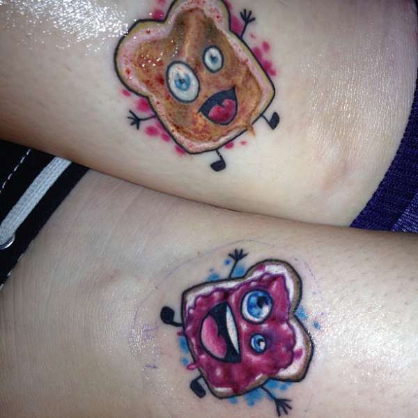 peanut butter and jelly tattoo