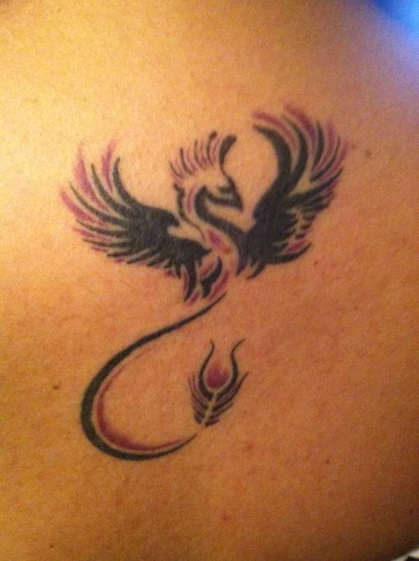 purple phoenix tattoo