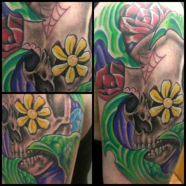 Bio Organic mixed.Day of the dead. tattoo