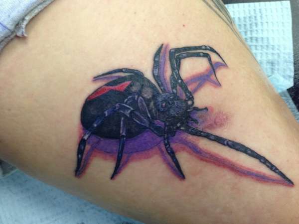 Black widow tattoo