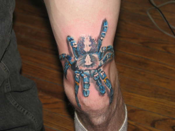 Cobalt Spider tattoo