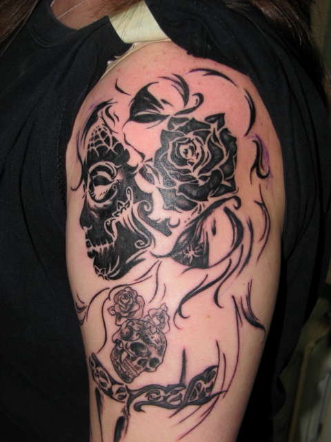 Day of the Dead girl tattoo