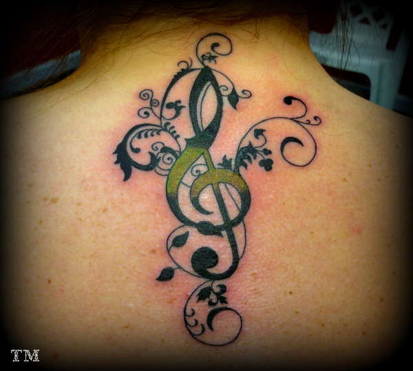 FANCY TREMBLE CLEF tattoo
