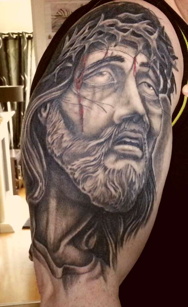 Jesus Crown Of Thorns tattoo
