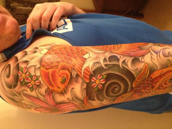 Koi half sleeve tattoo