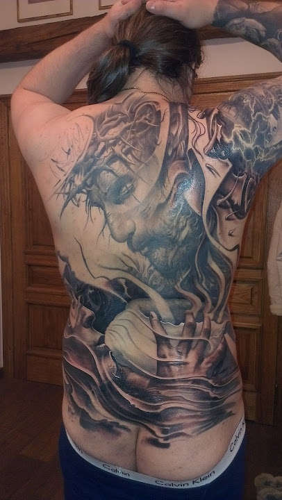 My Victor Portugal Back Piece in Progress! tattoo