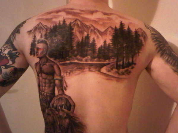 Native warrior tattoo