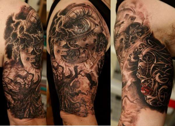 Part of my full sleeve by Dmitriy Samohin tattoo
