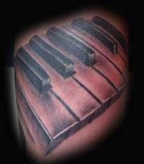 Piano Keys tattoo