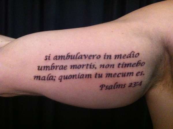Scripture tattoo