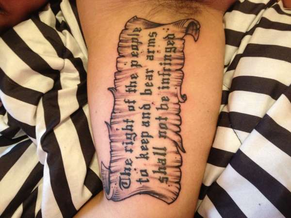 Second Amendment tattoo tattoo