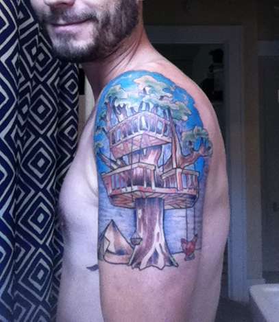 Treehouse (please critique/rate) tattoo