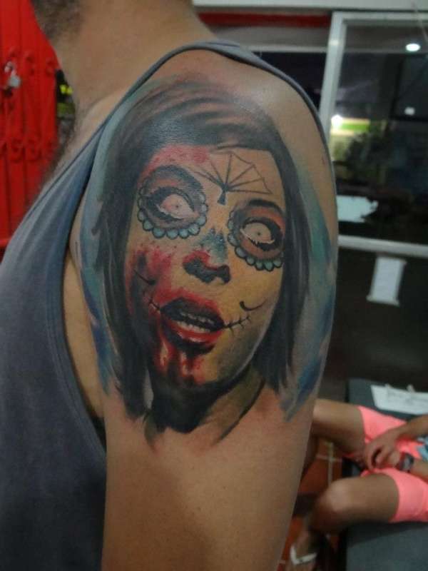 Zombie / Day of the Dead Girl tattoo
