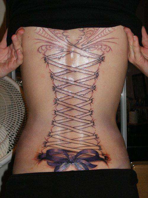 corset tattoo