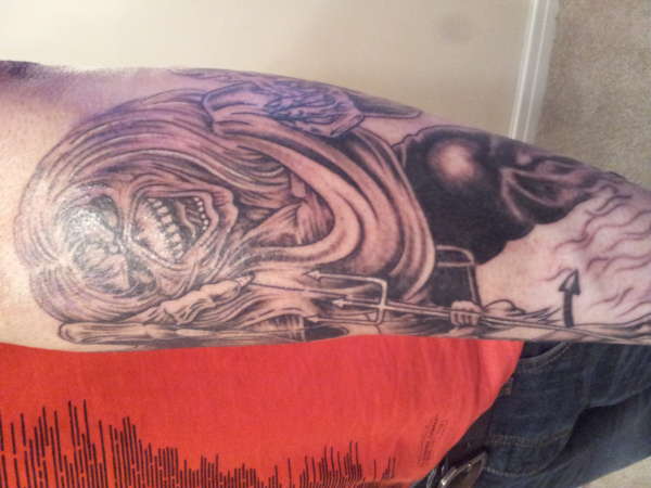 iron maiden no of the beast tattoo