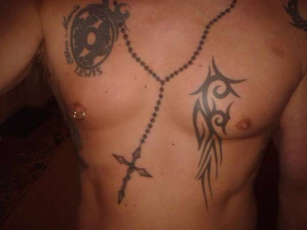 rosary beads tattoo