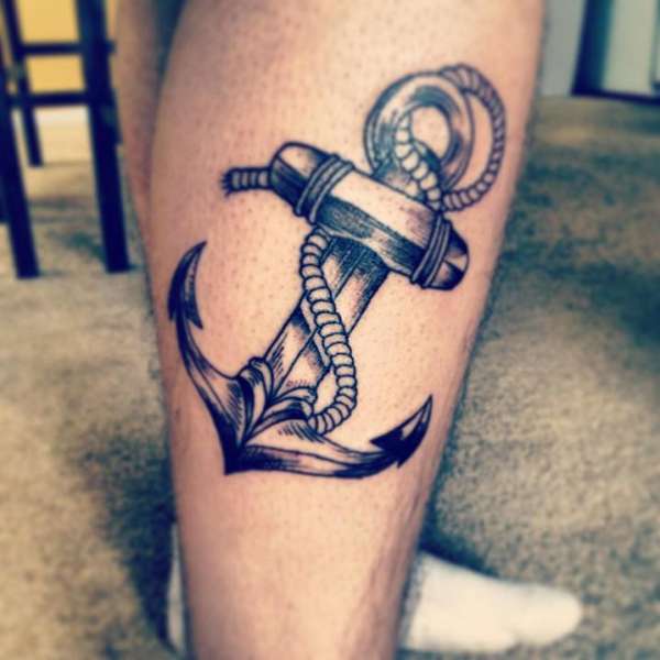 anchor start of leg sleeve tattoo anchor start of leg sleeve tattoo