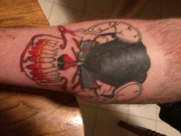 skull face tattoo