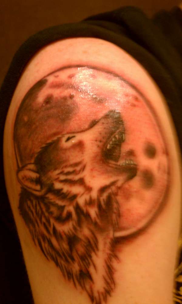 Badass Wolf tattoo