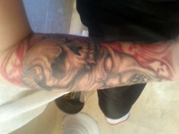Demon Skull tattoo