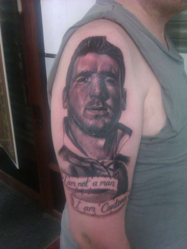 Eric Cantona tattoo