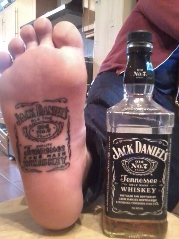 Jack Daniels tattoo.