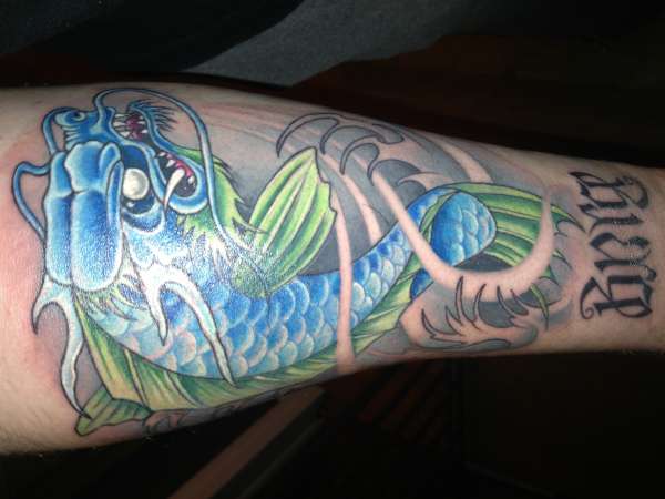 Koi fish dragon koi tattoo