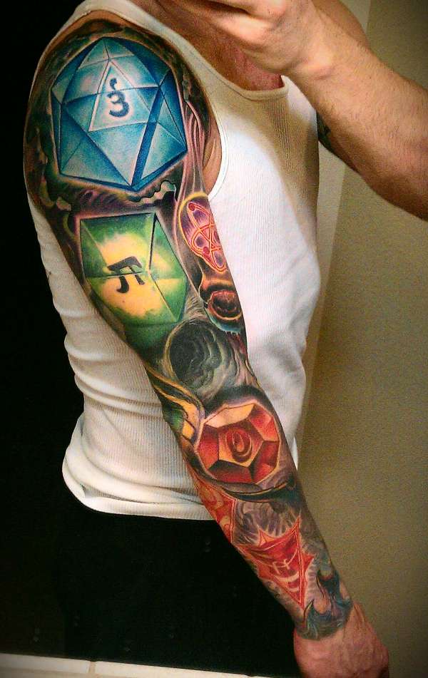 multi themed sleeve tattoo multi themed sleeve tattoo